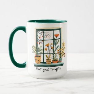 Potted Plants Mental Health Positivity Mug