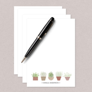 Potted Plants Personalized Thank You Card