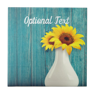 Potted Sunflowers Tile