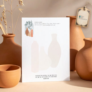 Potter and Clay Custom Letterhead