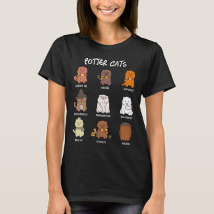 Potter Cats For Cat Lover  T-Shirt