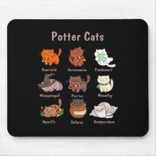 Potter Cats For Cat Lovers  Mouse Mat
