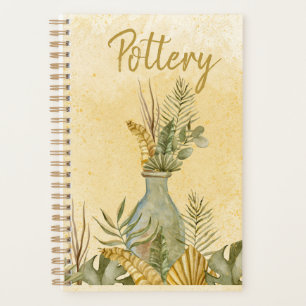 Potter Ceramist Pottery Vase Foliage Illustrations Planner