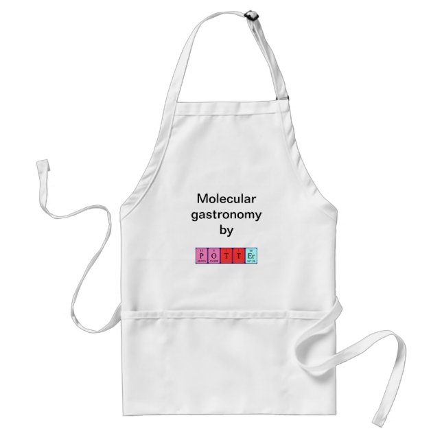 Potter periodic table name apron (Front)