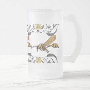 Potter Wasp Frosted Glass Beer Mug
