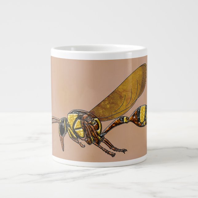 Potter Wasp Large Coffee Mug (Front)