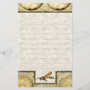 Potter Wasp Tan Lined Stationery
