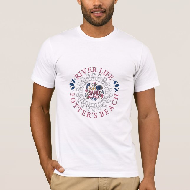 Potters Beach Tee Shirt (Front)