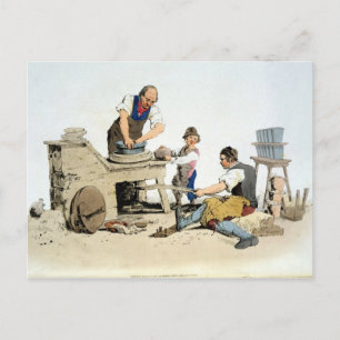 Potters, from 'Costume of Great Britain', publishe Postcard