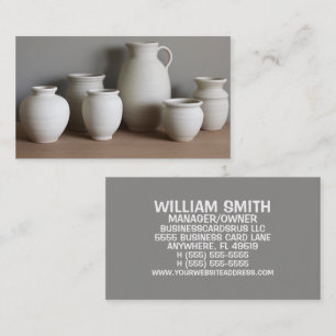 Pottery Artist Antique Business Card