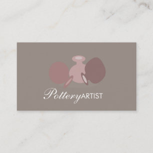 Pottery Artist Vase Vessels Logo Business Card