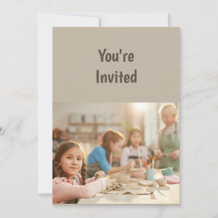 Pottery Birthday Party Invitation