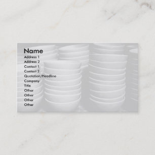 Pottery bowls business card