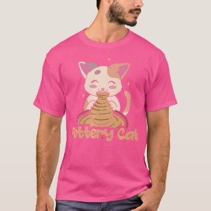 Pottery Cat Funny Cat Lover Ceramic Pottery Artist T-Shirt