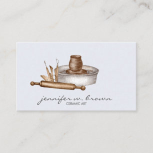Pottery Ceramic Clay Art Business Card