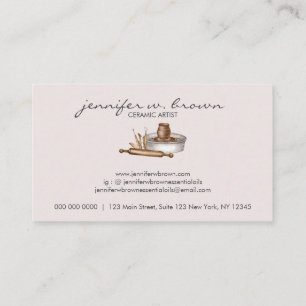 Pottery Ceramic Clay Business Card