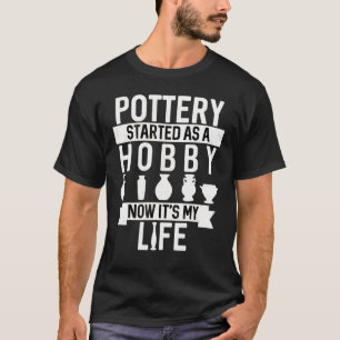 Pottery Ceramic Pot Artist Kiln Clay Design 3 T-Shirt