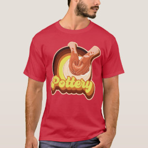 Pottery Ceramics Artist Retro 70s girl T-Shirt
