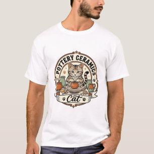 Pottery Ceramics Cat Pottery Ceramics Cat Vintage T-Shirt