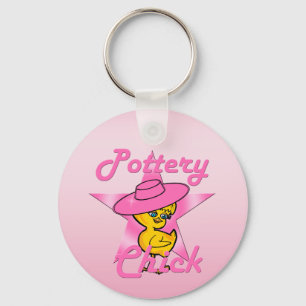 Pottery Chick #8 Key Ring