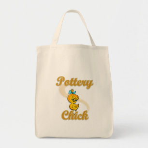 Pottery Chick Tote Bag