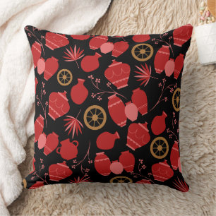 pottery clay ceramics artist pots floral pattern cushion