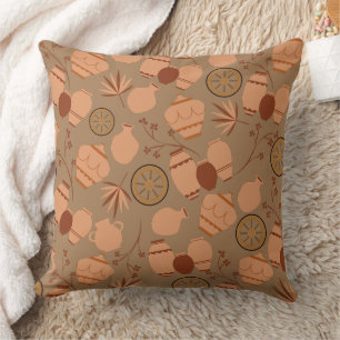 pottery clay ceramics artist pots floral pattern cushion