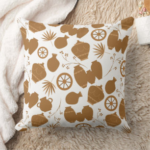 pottery clay ceramics artist pots floral pattern t cushion