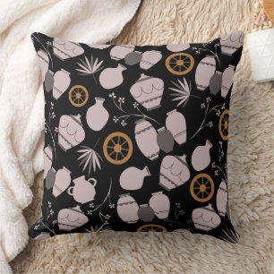 pottery clay ceramics artist pots floral pattern t cushion