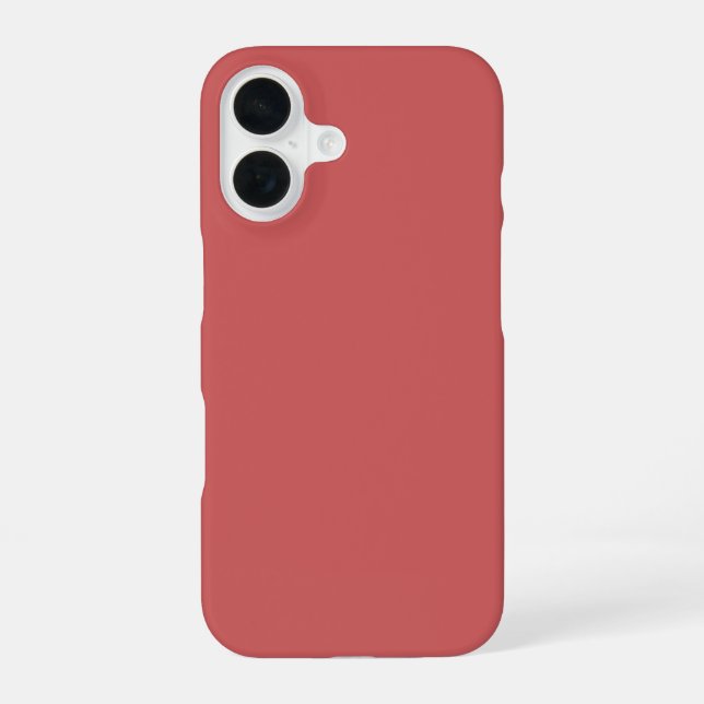 Pottery Clay Red iPhone 16 Case (Back)