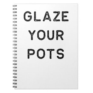 Pottery Design Glaze Your Pots Dark Clay Ceramics Notebook