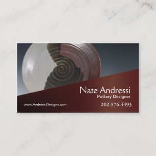 "Pottery Designer I" - Ceramics Business Card