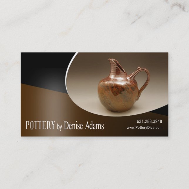 "Pottery Designer II" - Ceramics Business Card (Front)