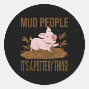 Pottery For Classic Round Sticker