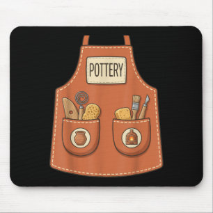 Pottery Funny Ceramic Artist Kiln Worker Apron Mouse Mat