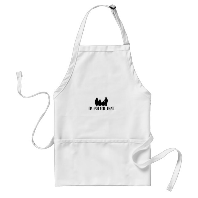 Pottery Gift Ideas | Pottery Potter Craft Ceramics Standard Apron (Front)