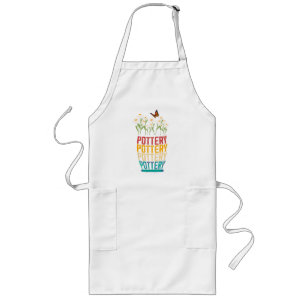 Pottery Gift,  Pottery Lover,  Gardeners Gift, Cla Long Apron