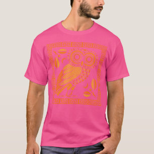 Pottery Greece Ceramic Artist Greek Owl Of Athena T-Shirt