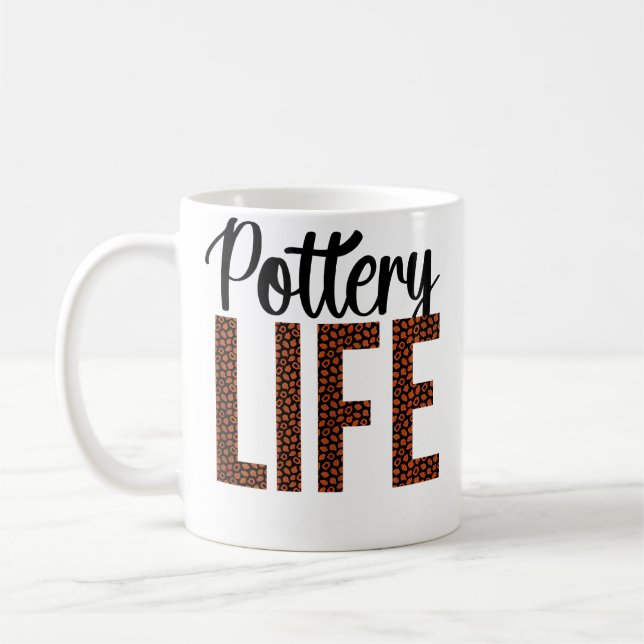 Pottery Life Ceramic Pottery Ceramics Pottery Make Coffee Mug (Left)