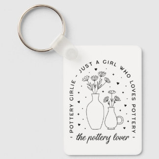 Pottery lover girly aesthetic key ring
