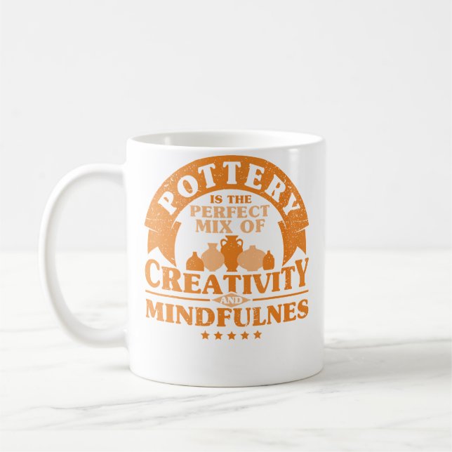 Pottery Makers Creativity And Mindfulnes Pottery C Coffee Mug (Left)