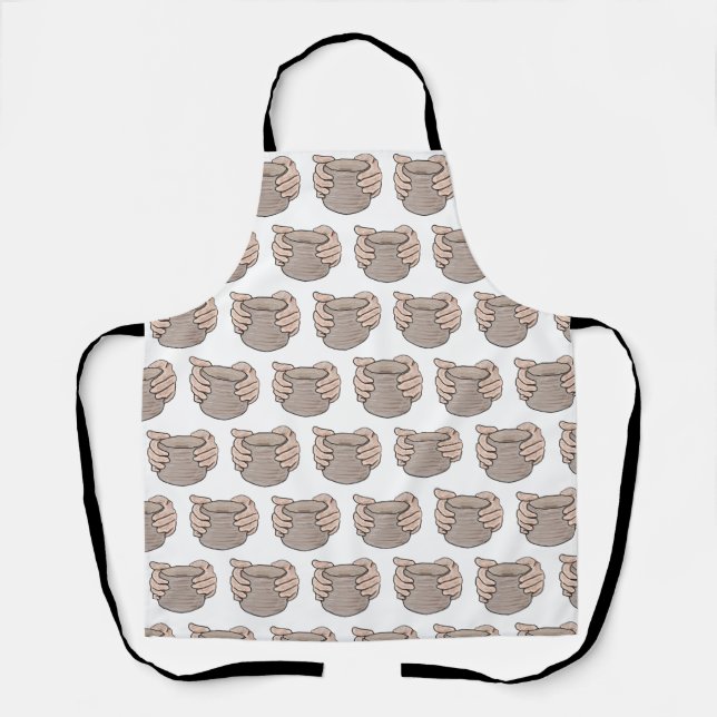 Pottery Making Hands Apron (Front)