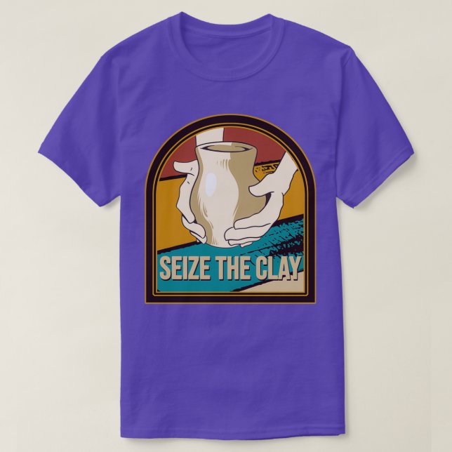 Pottery pottery wheel potter handicraft pottery T-Shirt (Design Front)