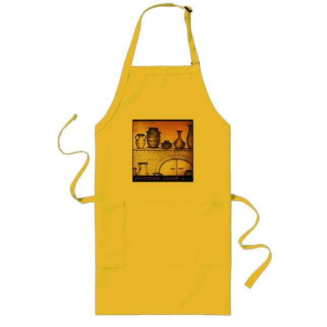 Pottery Shop Long Apron (Front)