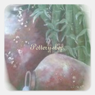 Pottery Square Sticker