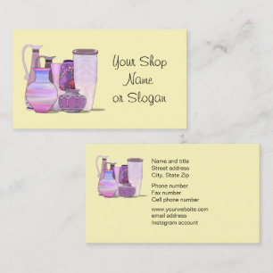 Pottery Supplies Shop Business Card