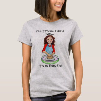 Pottery T Shirt Throw Like A Girl