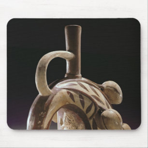Pottery vessel of a frog climbing a cocoa tree mouse mat