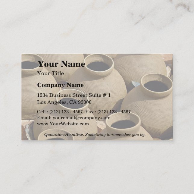 Pottery Village, Ashanti Region, Ghana Business Card (Front)