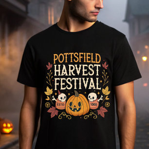Pottsfield Harvest Festival - Halloween  Spooky T-Shirt